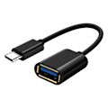 Pikkukuva 2 / 4: USB C OTG -sovitin, musta OTG-sovitinkaapeli