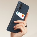 Pikkukuva 4 / 5: Kotelo Sony Xperia 5 V:lle - AVIZAR - Pocket & Protect - Jäykkä - Keskiyönsininen - Korttiteline Blå