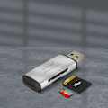 Miniatyrbillede 3 af 4: USB SD og Micro-SD kortlæser 5 Gbps overførselshastighed U3062 LinQ Grå