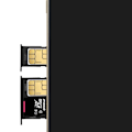 Miniatyrbild 3 av 4: SIM-kortslott - AVIZAR - Samsung Galaxy J6 - 2x nano SIM-kort - microSD - Svart Svart