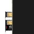 Miniatyrbillede 3 af 4: SIM skuffe - AVIZAR - Samsung Galaxy J6 - 2x nano SIM-kort - microSD - Sort Svart