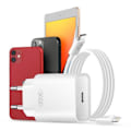Miniatyrbillede 3 af 5: USB-C-oplader - XO - 20W - Kompakt - USB-C-kabel 60W - Overspændingsbeskyttelse Vit