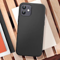 Pikkukuva 4 / 5: Iphone 12 ja 12 Pro - Kuori - AVIZAR - Classic Case - Pehmeä Silikoni - Musta Svart