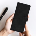 Miniatyrbillede 3 af 4: Etui til Samsung Galaxy A40 - MÆRKE - Krokodilleffekt - Pung - Videostativ - Sort Svart