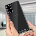 Pikkukuva 3 / 4: Kotelo - AVIZAR - Galaxy S11 - Bi-materiaalisuoja - Läpinäkyvä muotoilu - Miellyttävä ote Transparent, vit