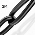 Miniatyrbillede 5 af 5: HDMI 2.1 kabel til 8K TV 60Hz, guldplatede stik, 2m, Swissten, sort