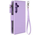 Pikkukuva 2 / 6: Suojakuori Samsung Galaxy S24:lle Multi-Storage Wallet Stand Lavender