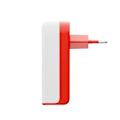 Miniatyrbillede 2 af 6: USB-C PD 100W Vægoplader Model PlugBug med Find My Funktion Kompakt GaN Twelve South Hvid Röd