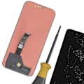 Miniatyrbillede 4 af 4: LCD-skærm og Touch Glas til Honor 200 Lite Relife Sort Svart