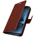 Miniatyrbillede 2 af 4: Housse Portefeuille - AVIZAR - Galaxy A40 - Øko-læder - Brun - Video Support kastanj