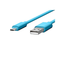 Miniatyrbillede 2 af 2: Micro-USB kabel - Jaym - 1,7m - Opladning 2,4A - Synchronisering - Blå