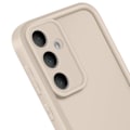Miniatyrbillede 3 af 5: Cover til Samsung Galaxy S24 FE Soft Touch Hævede Kanter Beige Beige