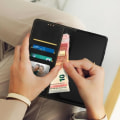 Miniatyrbillede 4 af 5: Samsung Galaxy A03s AVIZAR Case - Blødt og silkeagtigt imiteret læder - Sort - Stødsikker og anti-ridse - Videosupport Svart