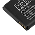 Miniatyrbillede 3 af 3: Udskiftningsbatteri til Nokia E70 / N-Gage QD Li-ion 3,8V 1000mAh 3,6Wh