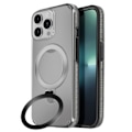 Miniatyrbillede 1 af 6: Coque MagSafe til iPhone 13 Pro Max Stødsikker med Foldestøtte Sort Svart