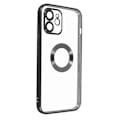 Miniatyrbillede 2 af 5: Coque iPhone 12 - AVIZAR - Sikker - Sort Krom - Kamera Beskyttelse - Adgang til Funktioner Noir Chromé