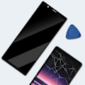 Miniatyrbild 4 av 4: LCD-skärm och Taktile Glas AVIZAR för Sony Xperia 5 Svart - Ersättning av högsta kvalitet Svart