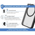Pikkukuva 2 / 2: Coque - FORCE CASE - Samsung Galaxy S24 FE - Ilma Pakattu Vahvistettu - Yhteensopiva MagSafe - Musta Transparent