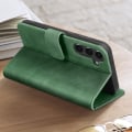 Miniatyrbillede 4 af 6: Etui til Samsung S24 Plus - AVIZAR - Wallet Flip Video Support - Grøn - Syntetisk - Flap Grön