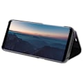 Pikkukuva 4 / 4: Etui Clapet - AVIZAR - Samsung Galaxy S8 - Läpinäkyvä - Peiliefekti - Kannettavan toiminto Svart