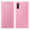Pikkukuva 1 / 4: Huppu - Samsung - Galaxy Note 10 - Korttitasku - LED-näyttökansi - Vaaleanpunainen Rosa