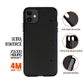 Pikkukuva 3 / 3: Kotelo iPhone 12/12 Pro Rigid -puhelimelle, 2-kerroksinen erittäin vahvistettu putoamisen estävä 4M Eiger Black Svart