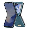 Miniatyrbillede 4 af 5: Etui - AVIZAR - Samsung Galaxy Z Flip 6 - Vegansk læderbagside - Stivt interiør - Grøn Grön