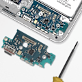 Miniatyrbillede 4 af 4: USB-C opladningsstik til Samsung Galaxy S24 Plus med mikrofon Samsung Sort Svart
