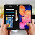 Miniatyrbillede 3 af 4: Samsung Galaxy A10 Cover - AVIZAR - Wallet Case Card Holder Video Stand - Sort Svart