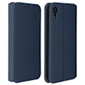 Miniatyrbillede 1 af 4: iPhone XR-cover - MÆRKE - Folio-etui - Øko-læder - Mørkeblå - Støttefunktion Midnattsblå