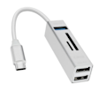 Miniatyrbild 2 av 4: 5 i 1 USB-C Hub: 3 USB-portar och LinQ MicroSD SD-kortläsare Silver