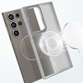 Miniatyrbild 3 av 6: Coque MagSafe för Samsung Galaxy S24 Ultra Matt Frostad Baksidan Grå Kant Grå
