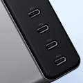 Miniatyrbild 4 av 5: Nätladdare GaN 165W 4 USB-C Strömförsörjning Kompakt Satechi Space Grey Grå