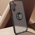 Pikkukuva 3 / 6: Suojakuori Samsung Galaxy A15 5G Metal Ring Stand Function Mustalle