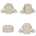 Miniatyrbild 4 av 4: Handväska - Gallantry - Elegant Taupe - Justerbar axelrem - 3 fack - Syntetisk Beige