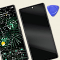 Miniatyrbillede 4 af 4: Komplet LCD-skærm til Google Pixel 6 Pro Touch Glass og Relife Black Chassis Svart