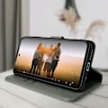 Miniatyrbild 4 av 4: Fodral Xiaomi Redmi 10 Flip Wallet Funktion Videostöd Grå Grå