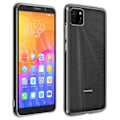 Pikkukuva 1 / 4: Suojakotelo - AVIZAR - Huawei Y5p - Pehmeä silikoni - 9H karkaistu lasikalvo - Läpinäkyvä valkoinen Transparent, vit