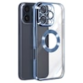 Miniatyrbillede 1 af 5: Glam Series Cover til iPhone 16 Pro Stødsikker Blå - AVIZAR - Halvstiv - Syntetisk - Blandet Blå