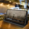 Miniatyrbillede 4 af 4: Housse - AVIZAR - Xiaomi Redmi Note 8 - Øko-læder - Støttefunktion - Sort Svart