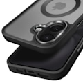 Miniatyrbild 2 av 6: MagSafe-skal för iPhone 16 Plus Matt Frostad Baksida Svart Kontur Svart