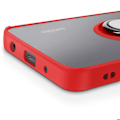 Pikkukuva 5 / 5: Coque pour Xiaomi Redmi A5 Bague Magnétique Dos Translucide Rouge