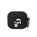 Pikkukuva 1 / 3: Airpods 3 - NFT Iskunkestävä Silikonikotelo Karl Lagerfeld Musta - Brändi KARL LAGERFELD Svart