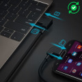 Pikkukuva 3 / 4: USB-kaapeli - Ei eritelty - Tyyppi C micro-USB:lle - Nopeaa latausta - 30cm - Kulma- liitin