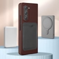 Miniatyrbillede 3 af 5: AVIZAR hårdt beskyttelsescover til Samsung Galaxy Z Fold 5 - Rød - Minimalistisk design - MagSafe-kompatibel Röd