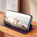Miniatyrbillede 3 af 4: Clear View etui, der er kompatibelt med Samsung Galaxy A34 5G lilla etui