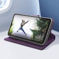 Pikkukuva 3 / 5: Kotelo Xiaomi Redmi Note 12 5G:lle - AVIZAR - Lompakko ja videoteline - Violetti Lila