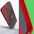 Pikkukuva 4 / 5: Samsung Xcover 6 Pro - ILMOITUS - Kaksoismateriaali - Metallinen rengas - Punainen