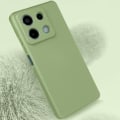 Pikkukuva 3 / 6: Kotelo Xiaomi Redmi Note 13 5G:lle - AVIZAR - Soft Touch Matte Joustava Silikoni - Saniaisenvihreä Grön