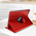 Miniatyrbild 4 av 5: Hölster för iPad 10,9 2022 - AVIZAR - Rotterande Stöd 360° - Röd - Heltäckande Skydd Röd